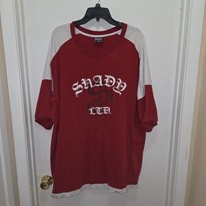 Red and White Shady Ltd T-Shirt